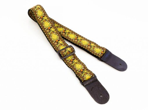 Walker & Williams H-03 Vintage Series Psychedelic Sun Woven Hippie Strap with Leather Ends