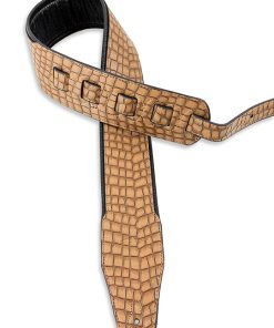 Walker & Williams F-10N Natural Brown Croc Strap with Soft Padding