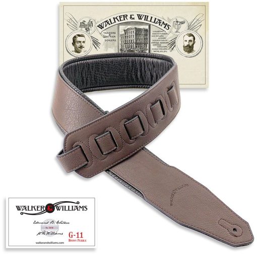 Walker & Williams G-11 Chocolate Brown Strap with Padded Glovesoft Back