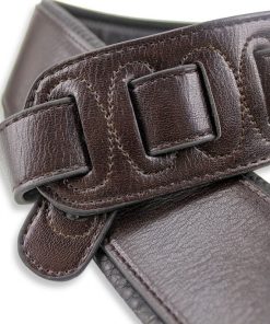 Walker & Williams G-24 Cognac Brown Guitar Strap With Padded Glovesoft Back