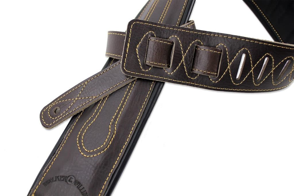 Walker & Williams C-34 Cognac Brown Premium Handmade Double Padded Leather Strap