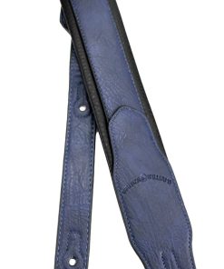 Walker & Williams G-103 Navy Blue Premium Strap with Padded Glovesoft Back
