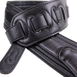 Walker & Williams G-513 Black Multi Layer Strap with Padded Glovesoft Back