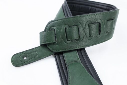 Walker & Williams G-517 Green Multi Layer Strap with Padded Glovesoft Back