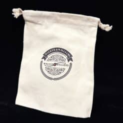WW-LB Walker And Williams Vintage Printed White Cotton Accessory/Strap Bag